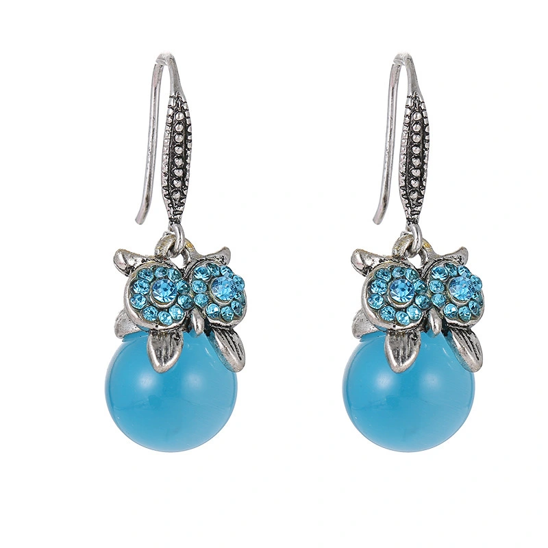 Hainon April new earrings for women Creative personality small owl dangle earrings wholesale 1