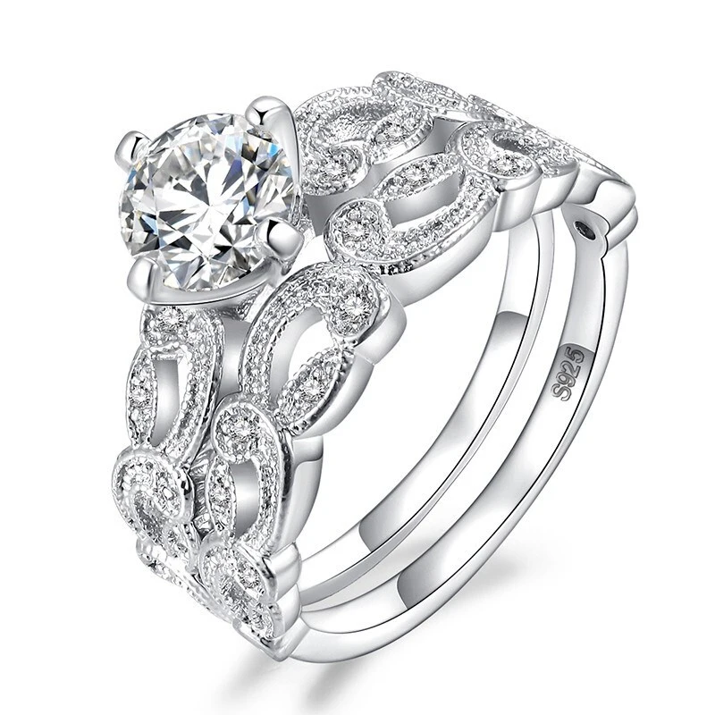 Hainon 2019 rings jewelry women Temperament hollow pattern design Engagement Ring girlfriends Birthday Gift wholesale 1