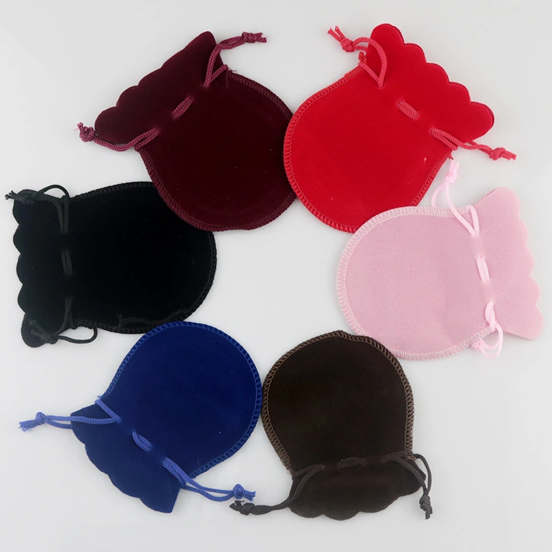 flannel bag 7*9cm 8*10CM Gourd shape ring earring jewelry gift opp factory wholesale 1