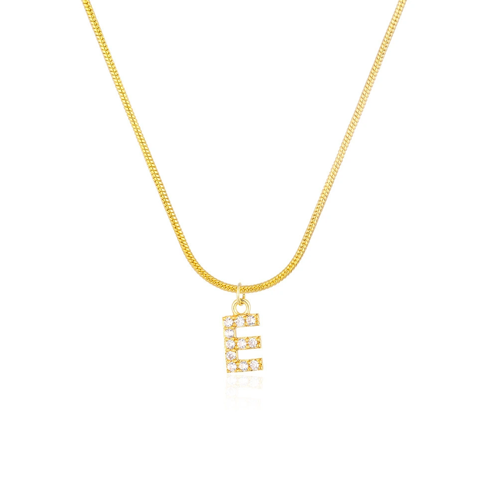 Hainon Initial Necklaces For Women 18K Gold Plated Necklace Dainty Letter Necklaces Personalized Jewelry gift card 1