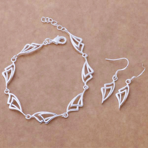 Hainon wholesale Hollow brass Necklaces and Earrings Jewelry Set earring sets for women jewelry Gift card 1