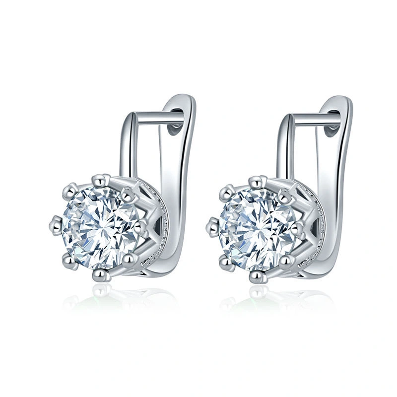 wholesale Hainon 2019 July new earrings plating 925 silver fashion jewelry women clip earring best gift party in stock earrings 1