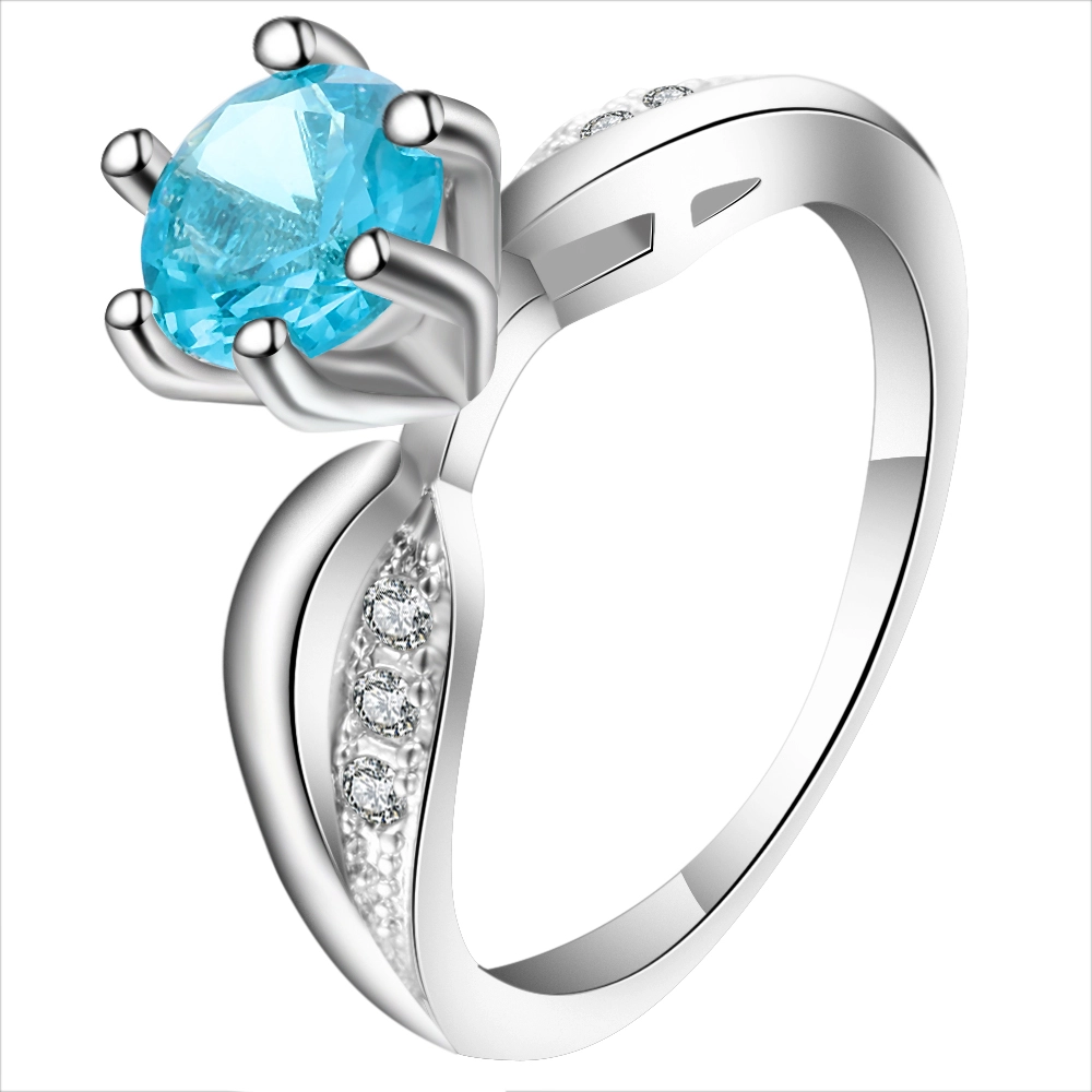 Cheap wholesale jewelry China minimalist style silver plated ring ladies fashion ring gift 1