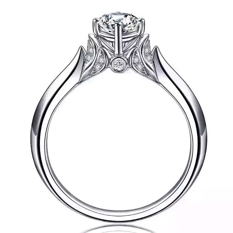Hainon Simple Wedding Engagement Ring Hot new shiny zircon rings For Women Fashion Jewelry 1