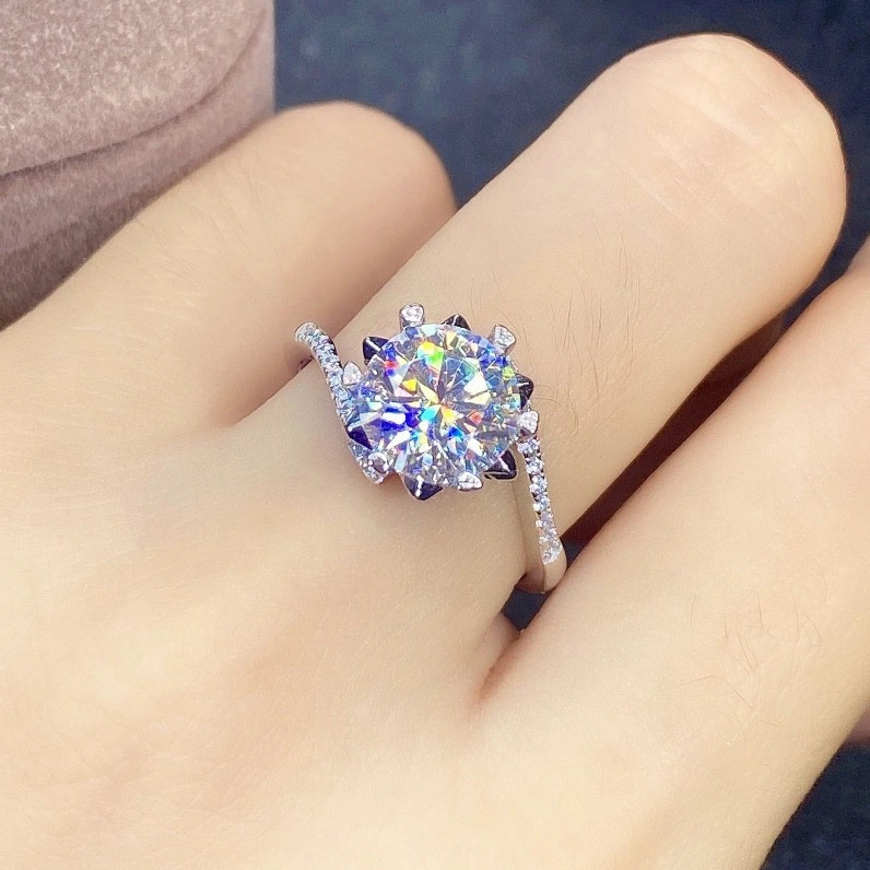 Hainon rings women jewelry wholesale Blue Green zircon design Adjustable 1