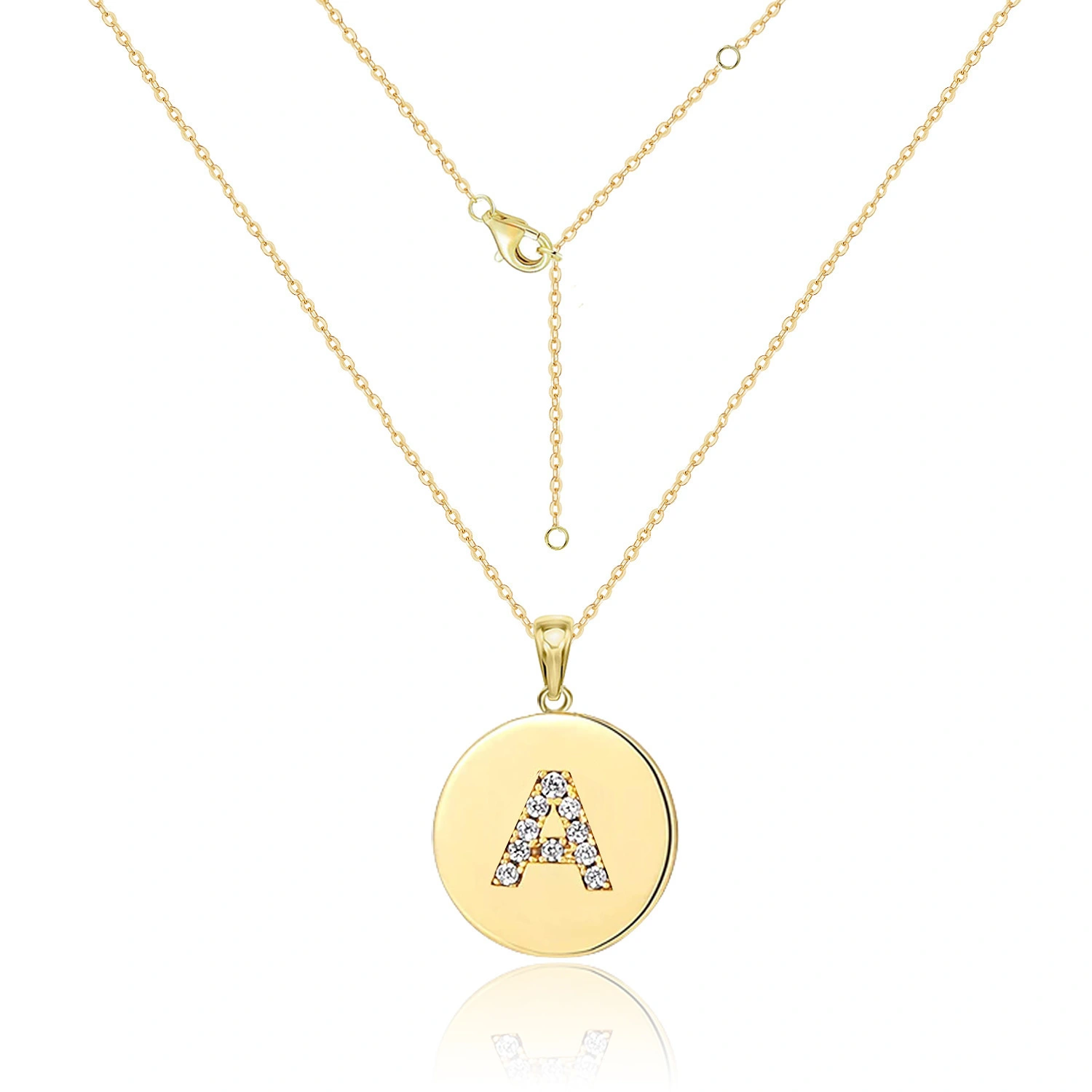 Hainon wholesale fashion Initial A-Z Necklaces for Women Teen Girl Jewelry letter pendant necklace gift card 1