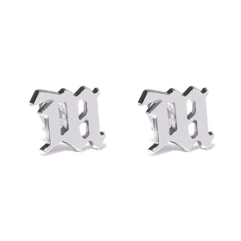 Hainon  wholesale stainless steel earring 2021 silver Plated stainless steel stud earring jewelry for girls 1