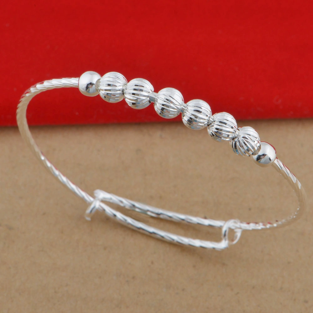 Hainon costume 2019 factory Adjustable bead bracelet silver color jewelry Bracelet 1