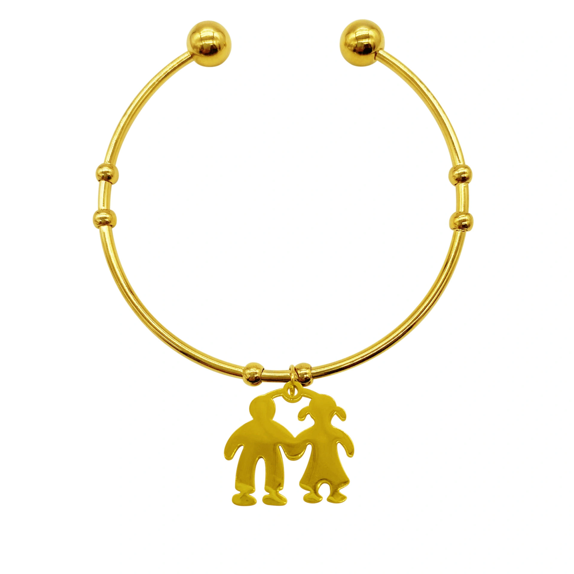 Hainon Man jewelry Stainless steel bracelet wholesale 19cm Cartoon family bracelet Holiday Gift 1