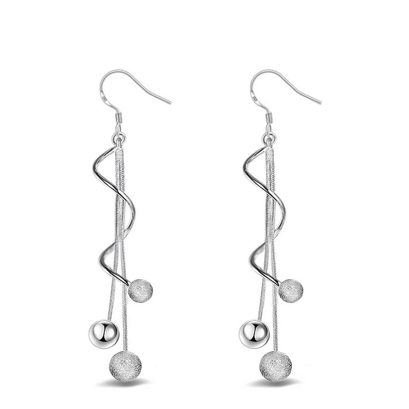 2018 Tassel Earrings Simple Frosted Ball Fashion Women Earrings manufacturers wholesale 1