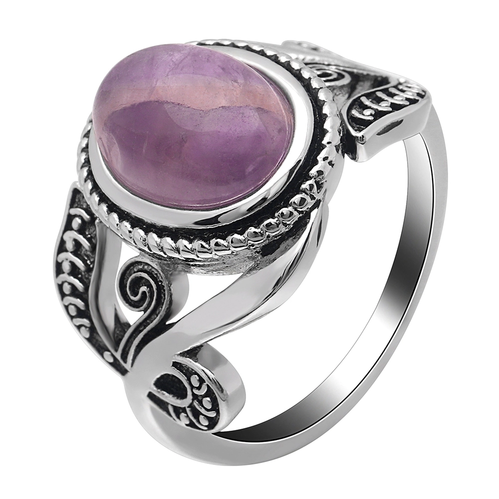 Hainon jewelry wedding rings for women purple color jade engagement ring wholesale 1