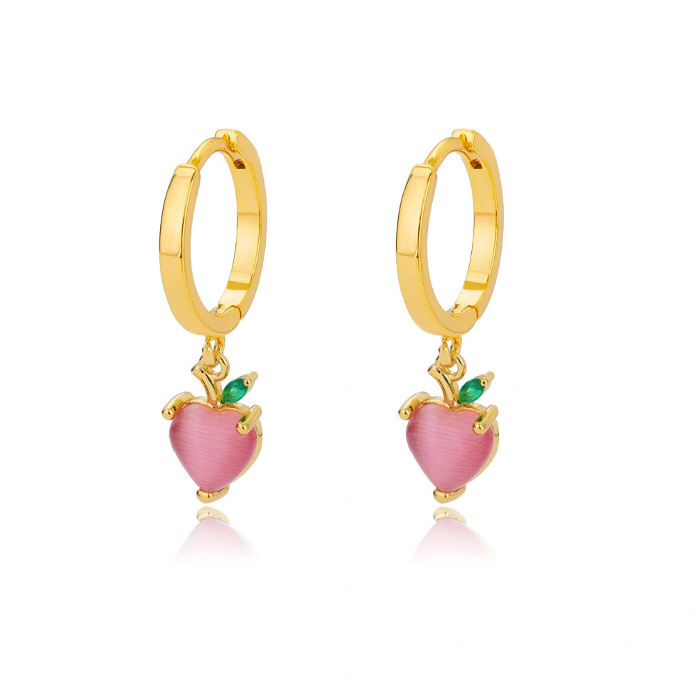 Hainon Tropical Fruit Earrings Girl Heart-Shaped Earrings 1
