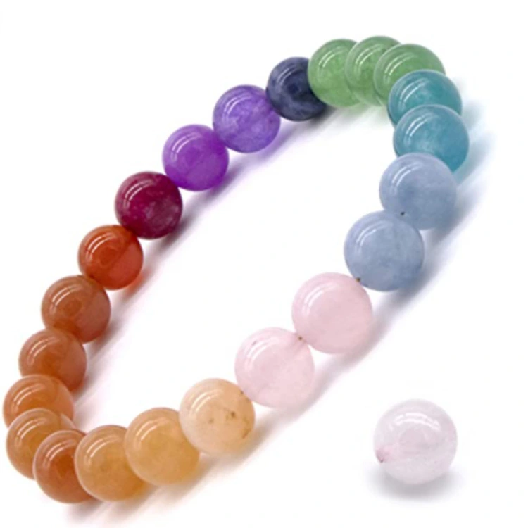 Hainon 8mm Natural Stone Crystal Stone Agate Stone Tiger Eye Bracelet Wholesale 1