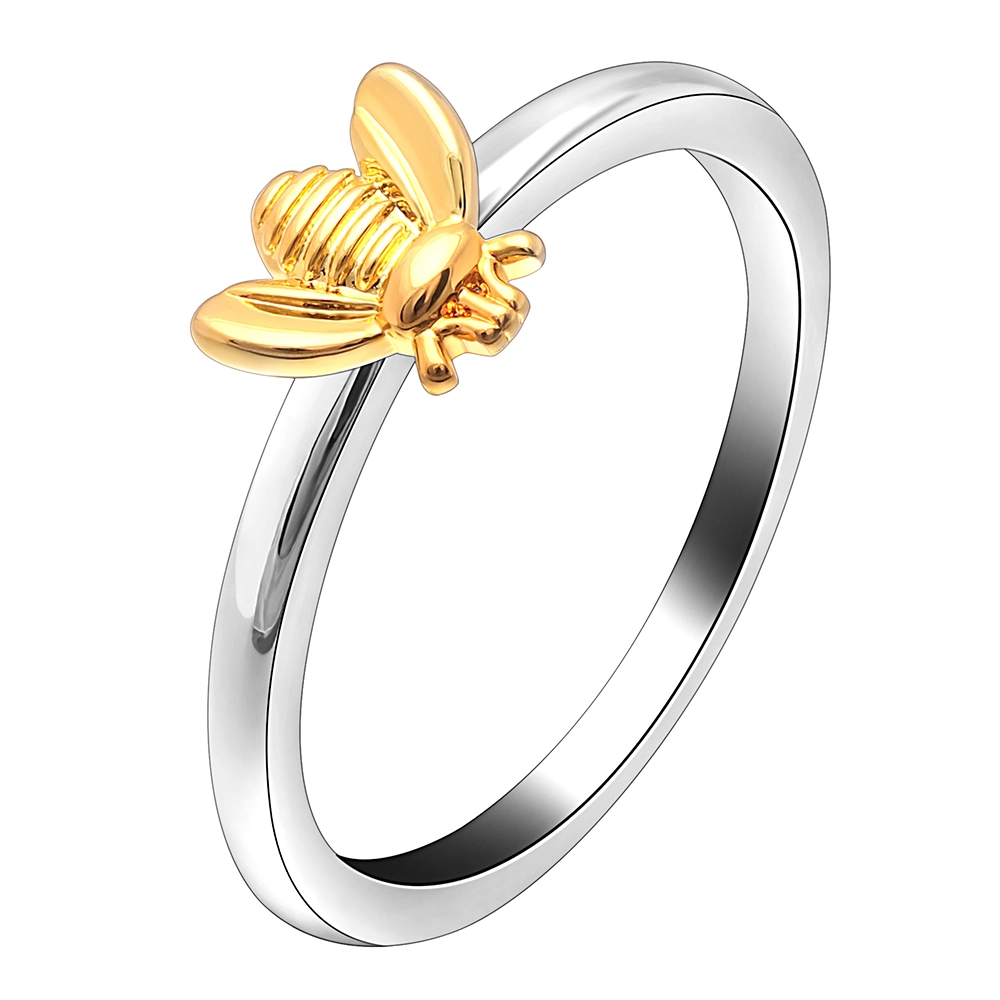 2018 women jewelry rings wedding Cute golden animal bee ring Factory cheap wholesale 1