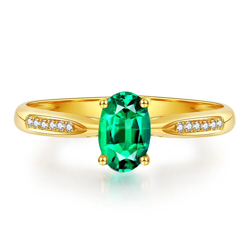 Hainon Green zircon Ring Sets Stock Wholesale Jewelry Wedding Engagement Ring Sets For Women 1