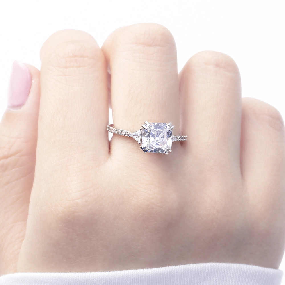Hainon wholesale Creative new fashion Zircon Ring Light Luxury All match Index Finger Ring Gift card 1