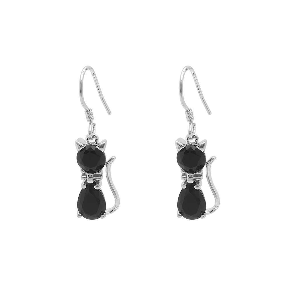 Earrings women silver jewelry earring animal cats shape fashion earrings for women 1