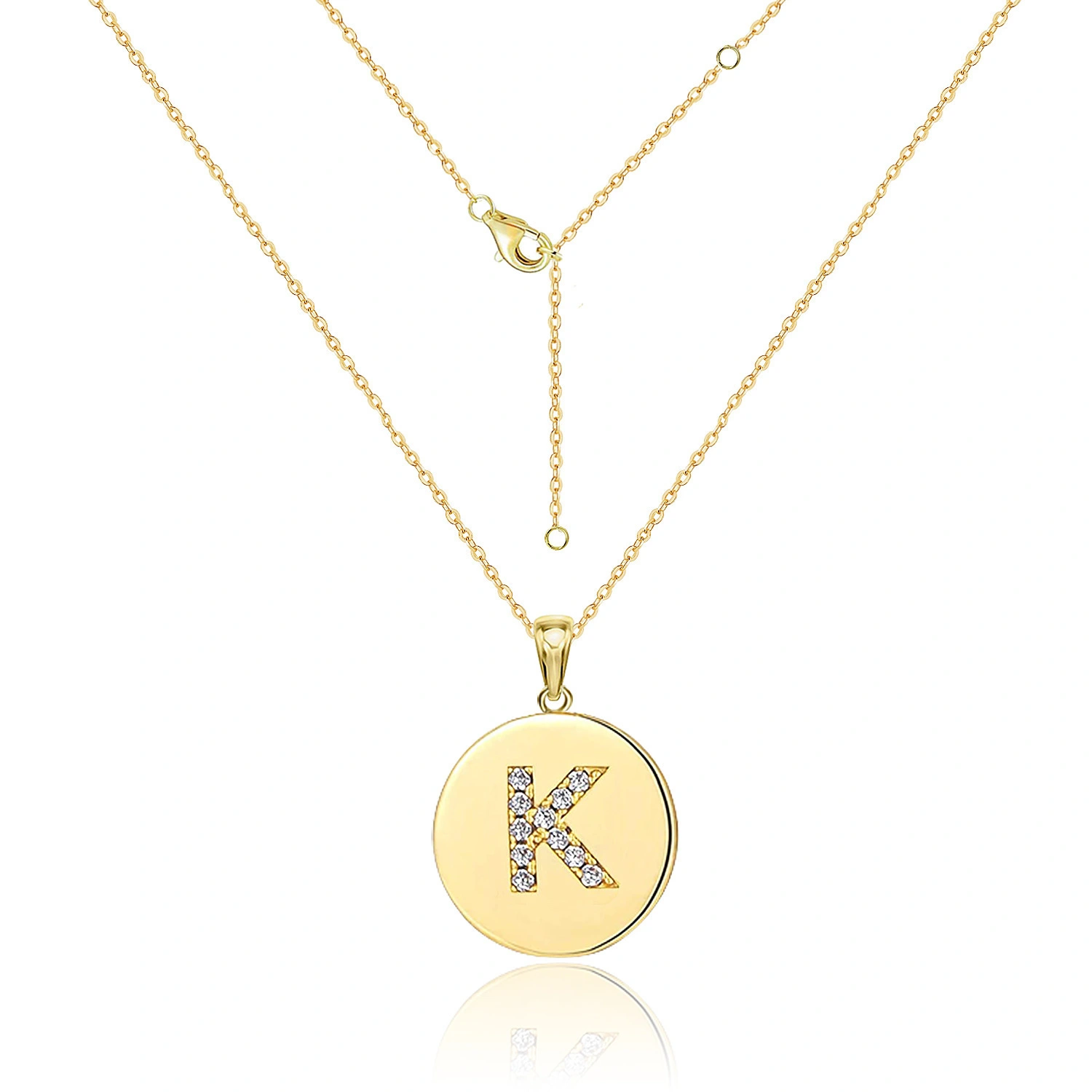 Hainon wholesale fashion 26 Initial Necklaces for Women Teen Girl Jewelry letter pendant necklace gift card 1