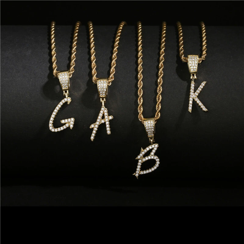 Hainon letter Pendant Letter Alphabet Necklace Tiny Initial Necklaces for Women  Gifts for Girls gift card 1