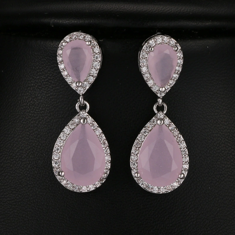Hainon New fashion jewelry temperament Personality Earrings Crystal Jewelry Accessories zircon Earrings 1