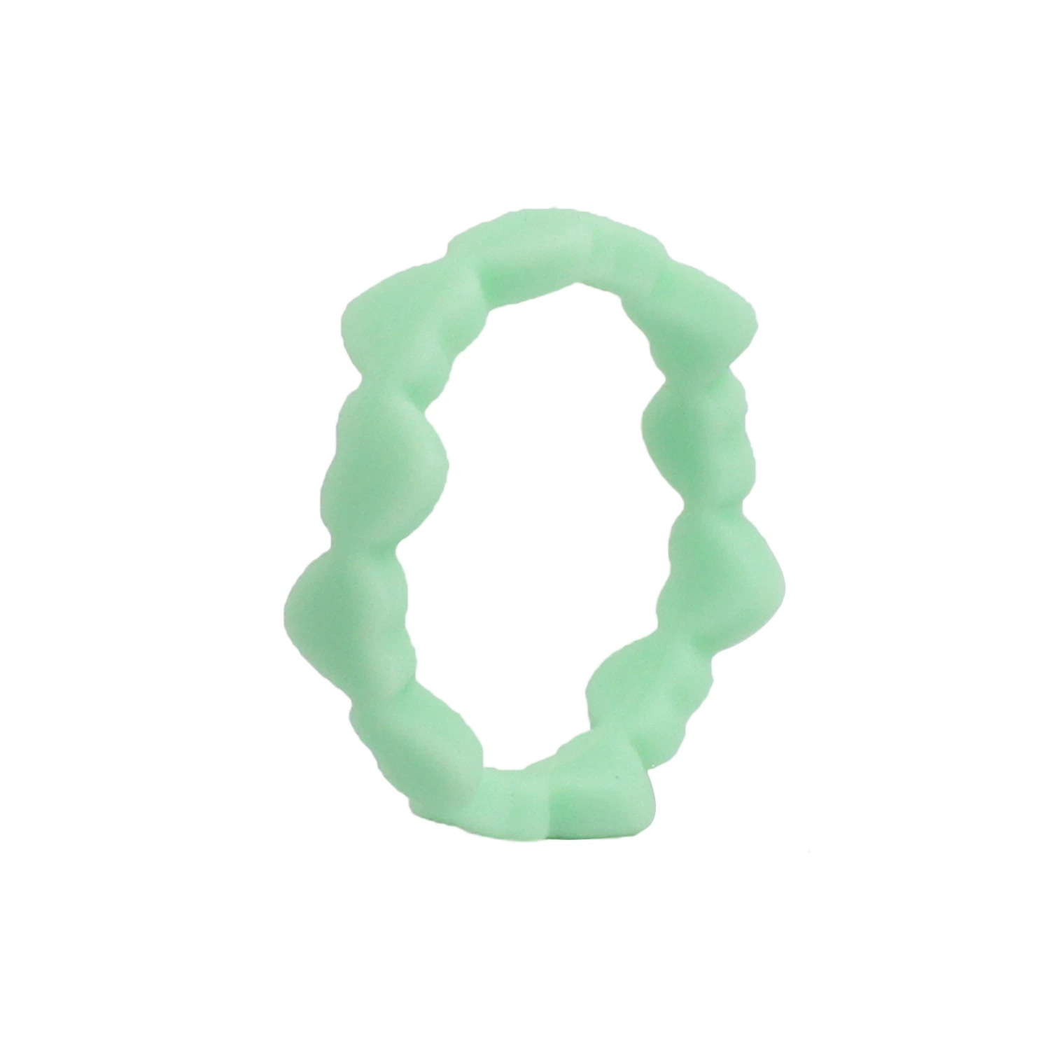 Hainon New fashion love heart Silica gel ring 12 color group ring silicone ring jewelry for women wholesale 1