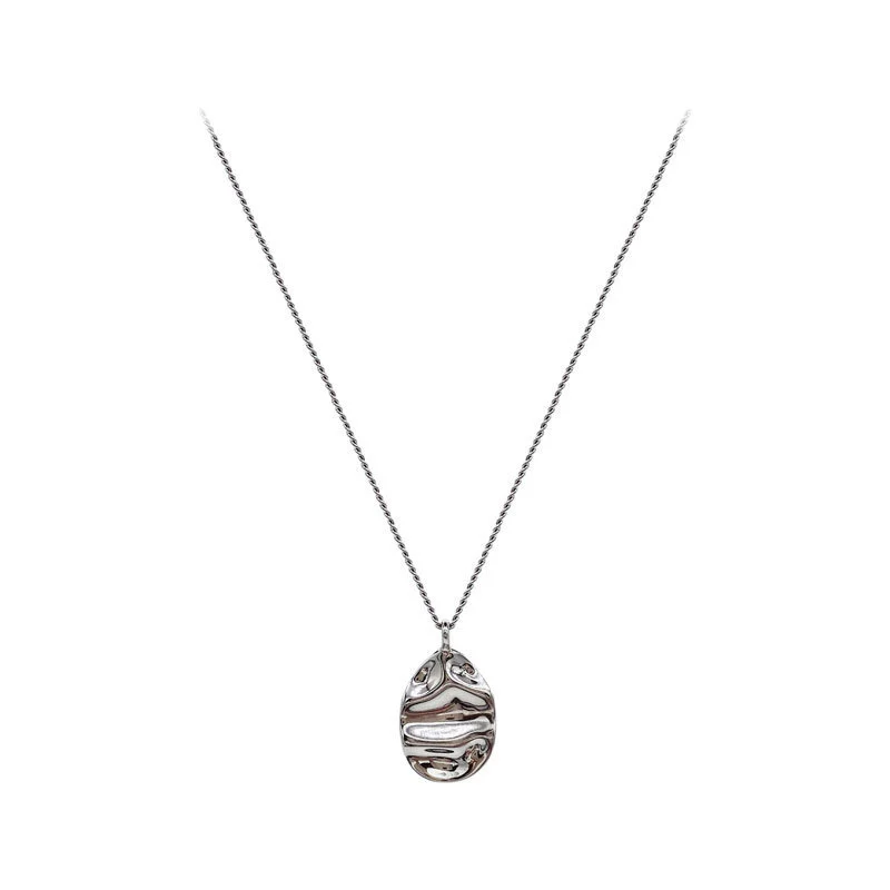 Hainon wholesale S925 sterling silver simple geometric clavicle necklace wild clavicle chain jewelry for women 1