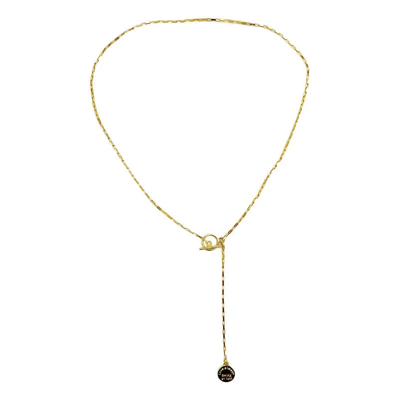 Hainon S925 sterling silver round brand letter necklace female choker niche OT buckle clavicle chain necklace 1