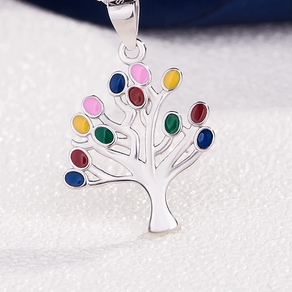 Hainon European and American Fashion Pendant New Product Tree of Life Creative Necklace Pendant Female 925 Silver Jewelry 1