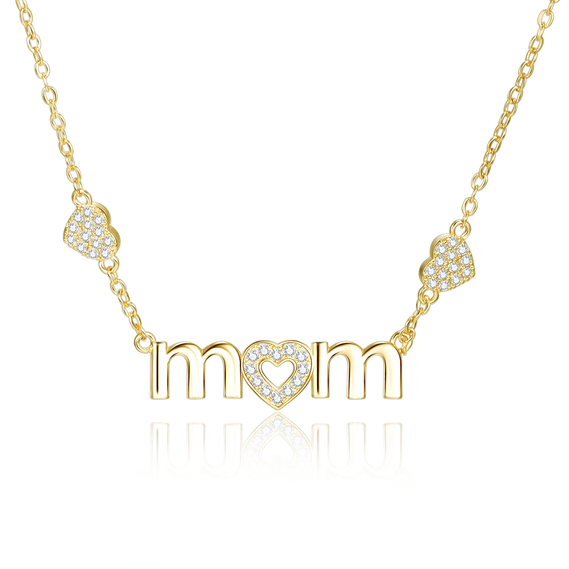 Hainon Retro Oval Virgin Mary Double-Sided Totem Coin Necklace Clavicle Chain Titanium Steel Plated 18K Gold Color  Necklaces1 1