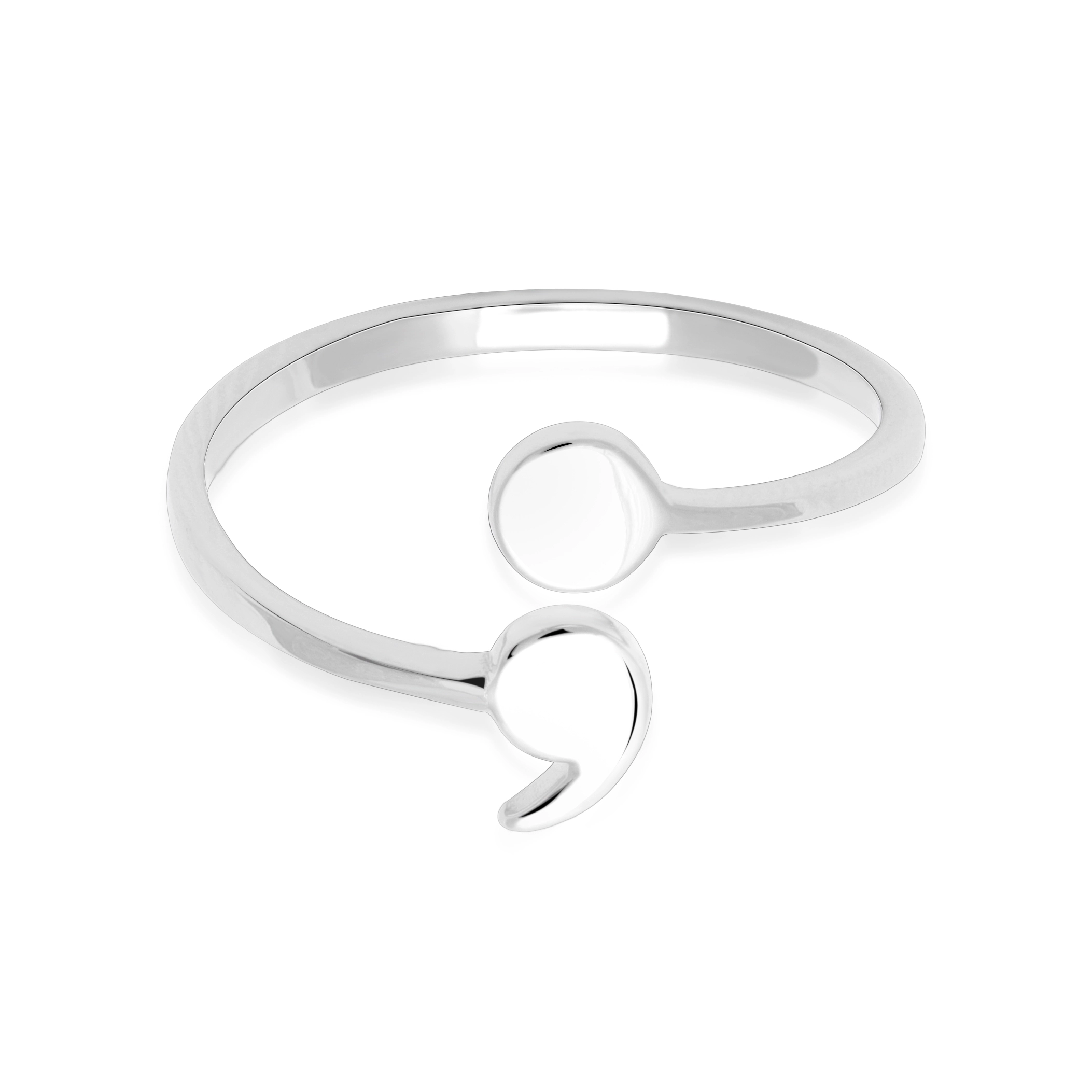 Hainon 2022 Wholesale 925 Sterling Silver Rings for Women Love Symbol Period and Comma Open Silver Ring Dropshipping 1