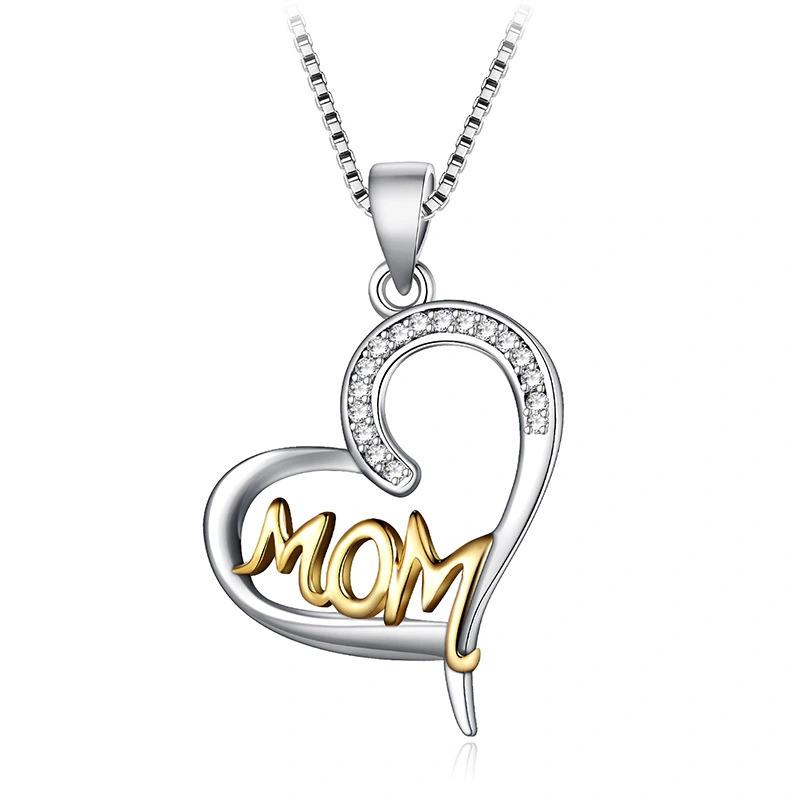 2021 Hainon fashion 925 Sterling Silver necklace Mother's Day pendant necklace women jewelry wholesale 1