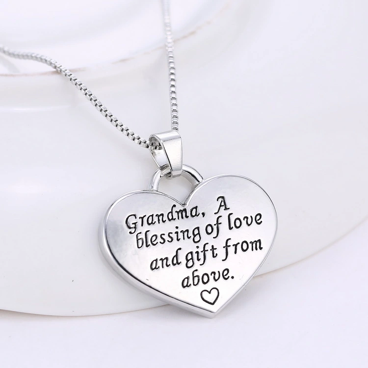 Hainon wholesale cheap pendant necklace stamped 925 stock for Mother's Day necklace 1