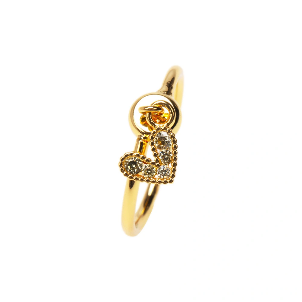 Hainon Wholesale 2022 new style micro inlaid colorful diamond love ring female trendy design index finger ring 1