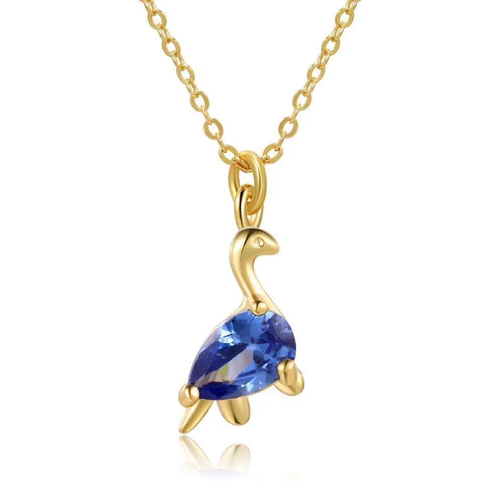 Hainon 18k Gold Crystal Necklace Animal Elements Pendants For Necklace Chain Kids Necklace Christmas Gift 1