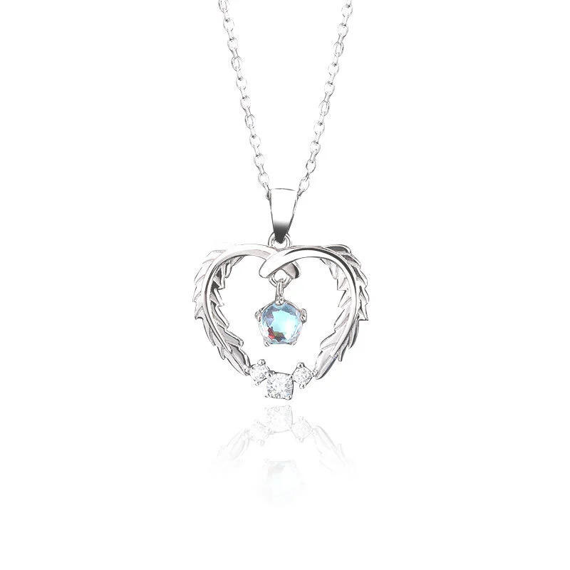 Hainon Original Love Necklace S925 Silver Clavicle Chain New Light Luxury Pendant Niche Design wholesale 1
