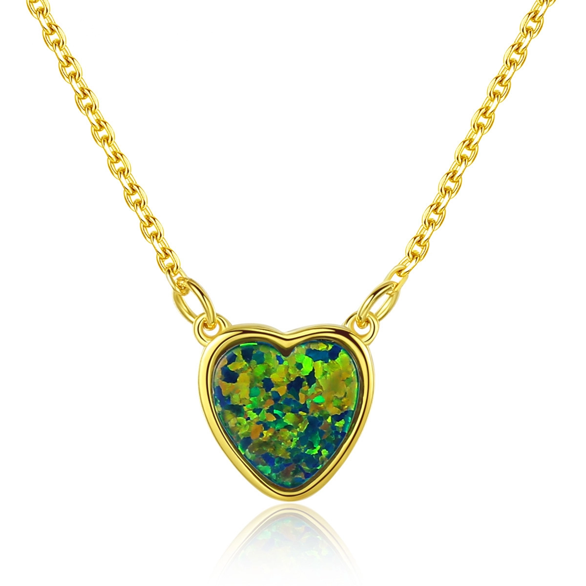 Hainon fashion S925 Lovely Heart Sterling Silver Necklace Creative New Necklace jewelry for girl wholesale 1