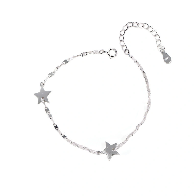 Hainon Star bracelet women S925 sterling silver niche light luxury personality creative jewelry Gift card flannel bag set 1