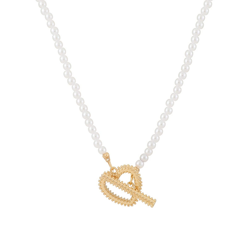 Romantic women18k gold plated jewelry necklace Hainon heart necklace wholesale 1