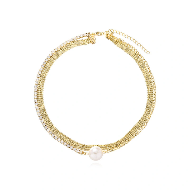 Hainon fashionable double chains necklace  jewelry pendant necklace women Best holiday gifts 1
