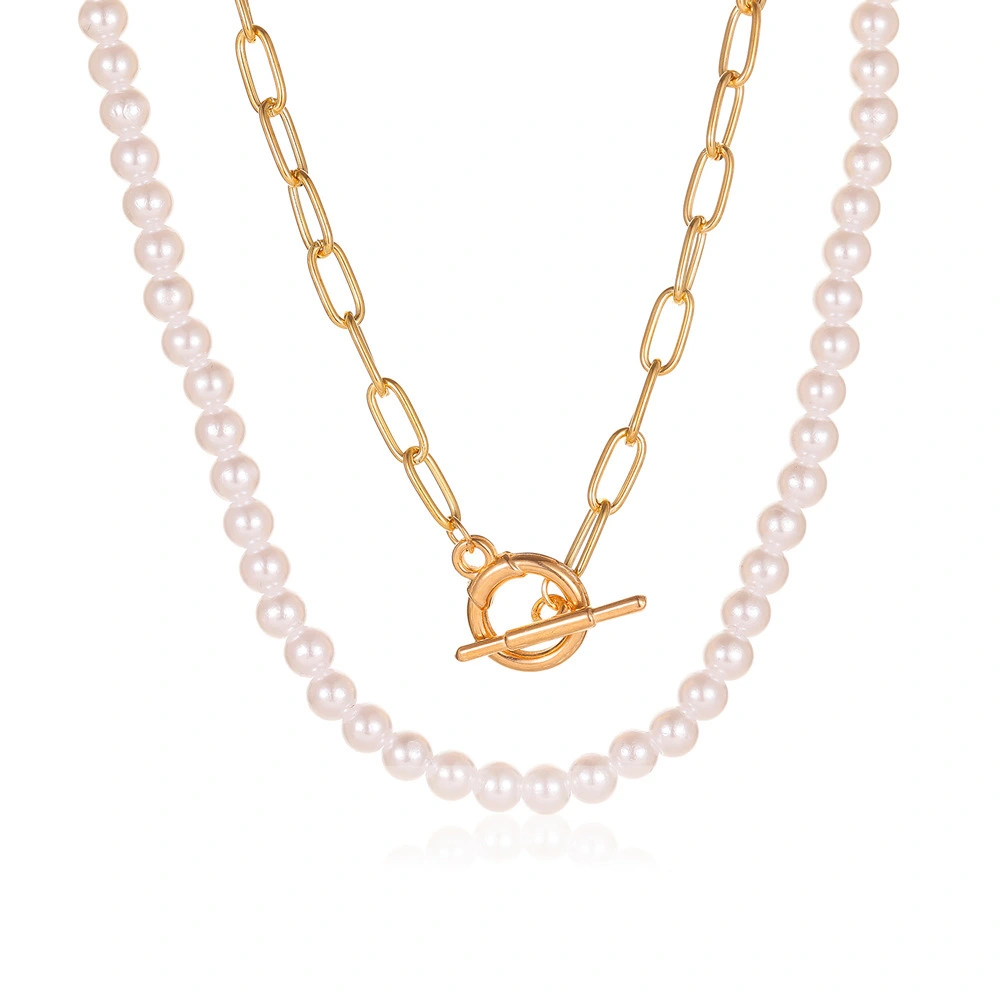 Hainon fashionable double chains necklace  jewelry pendant necklace women Best holiday gifts1 1