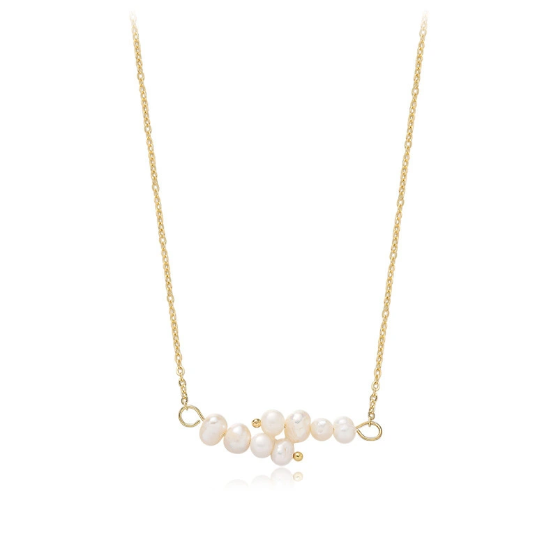 Hainon alloy chain necklace women jewelry Pendant Necklace pearl Gold Plated Best holiday gifts2 1
