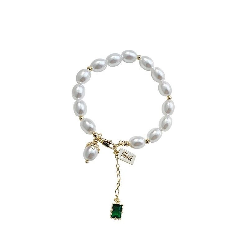 Hainon bracelets Gold Plated Zircon Stone Charm Elegant Pearl Bracelet women Festival gifts Handmade Jewelry1 1