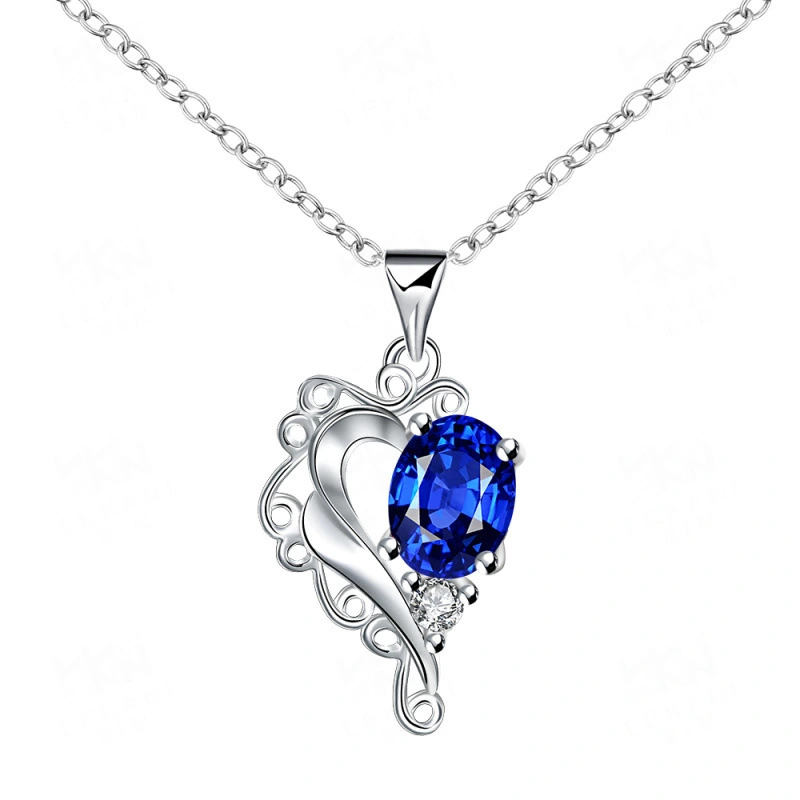 Hainon Colorful zircon unique design pendant necklace for women 1
