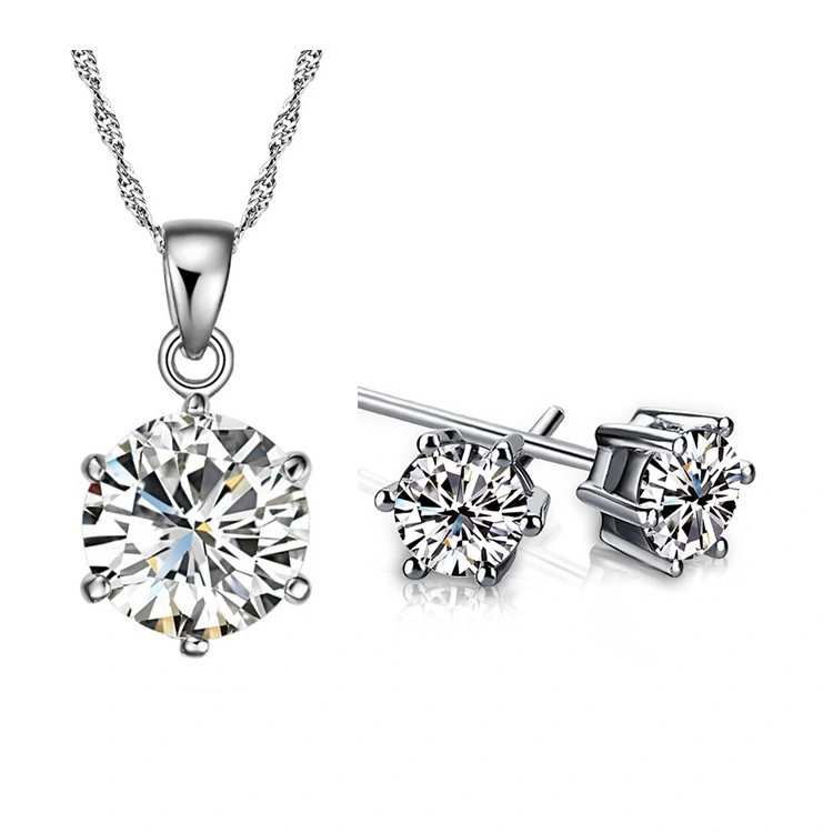 Hainon Wedding Necklace Earrings Jewelry Set elegant jewelry set for women cz girl jewelry set necklace Gift card 1
