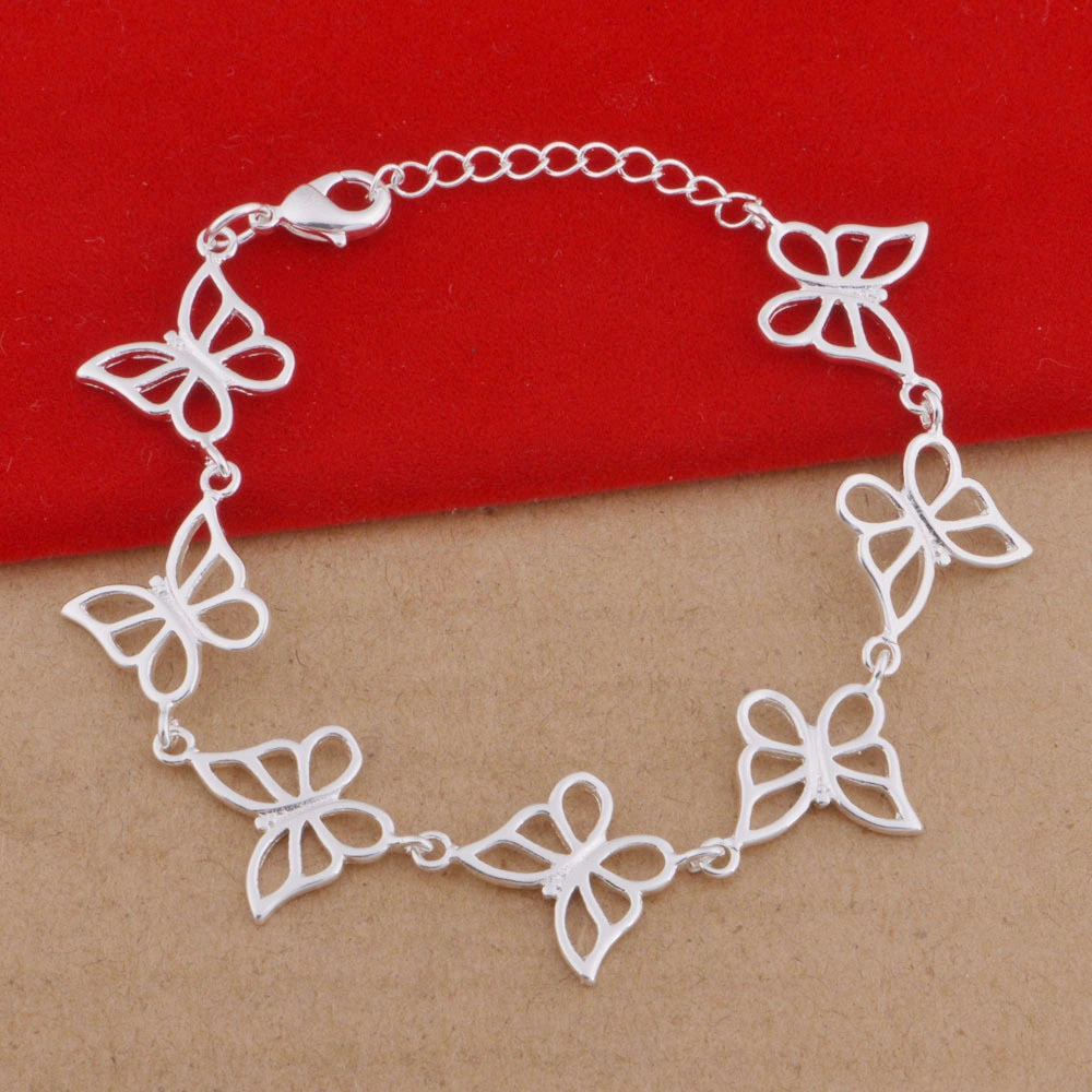Hainon bracelet 2019 factory 925 label silver plating jewelry Butterfly bracelet for women 1