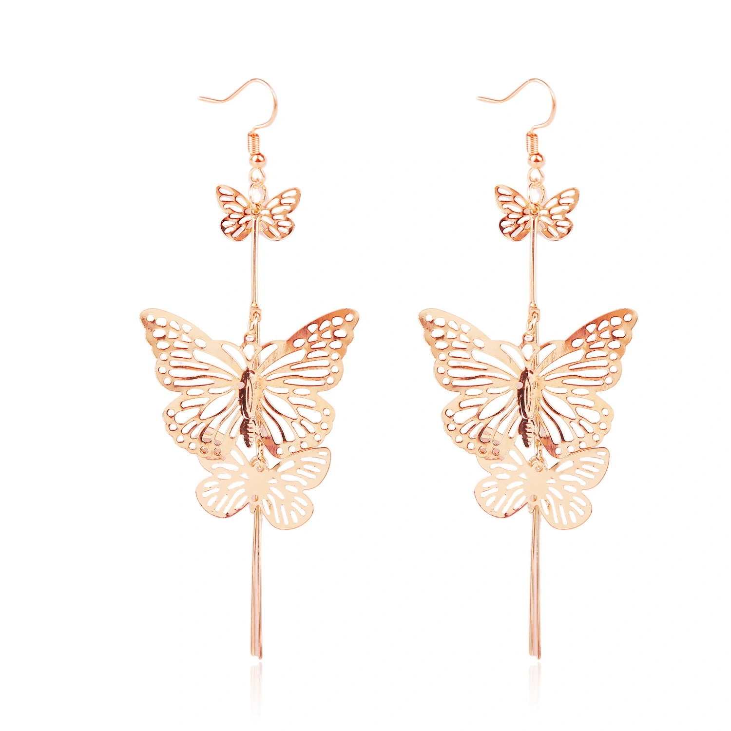 Hainon New Fashion White Pearl Drop Earrings Women Large Size butterfly Earrings pearl earring for women1 1