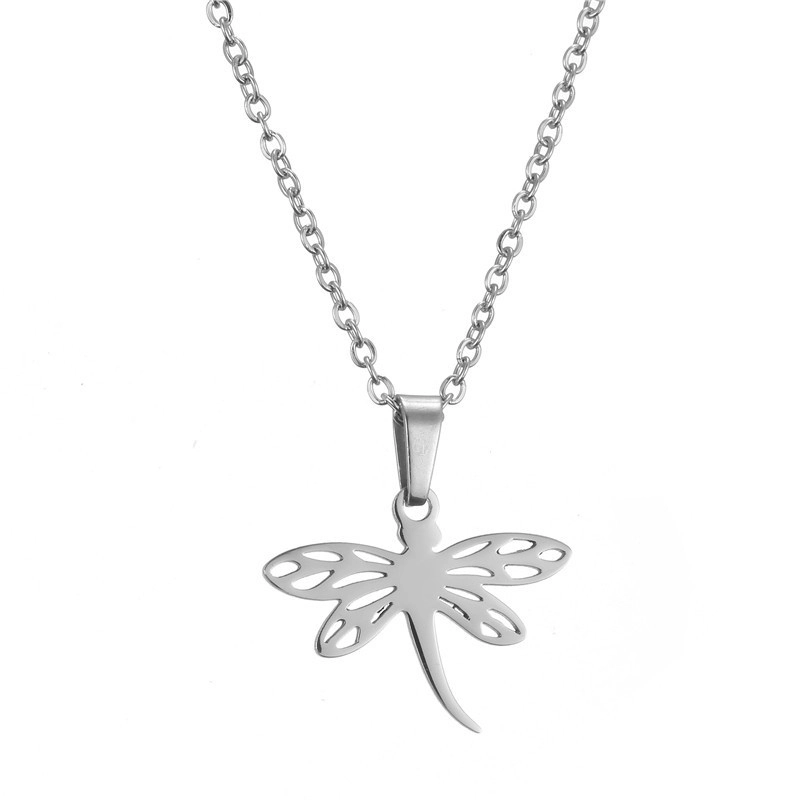 Fashion customized necklace Man Women jewelry Stainless Steel dragonfly Necklace Hainon 1