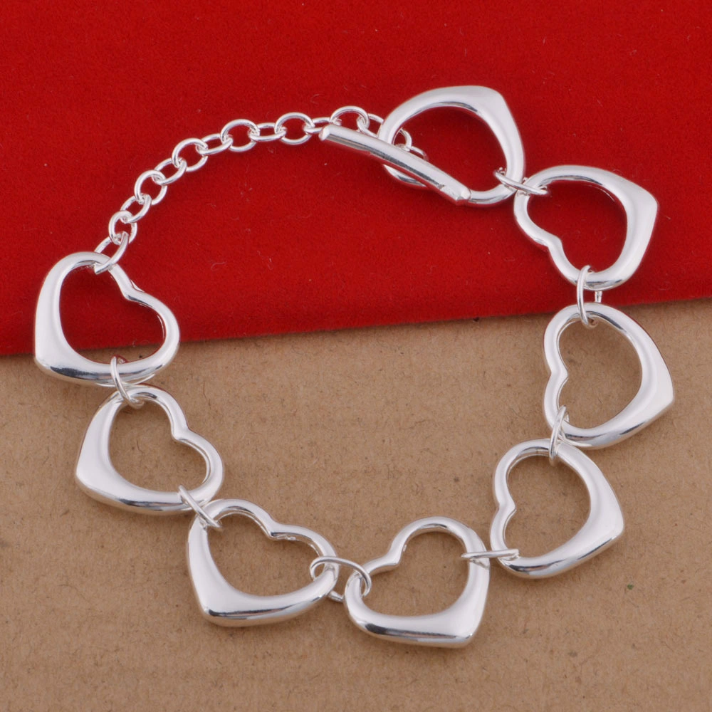 Hainon 2019 costume fashion bracelet women silver jewelry heart Bracelet in stock 1