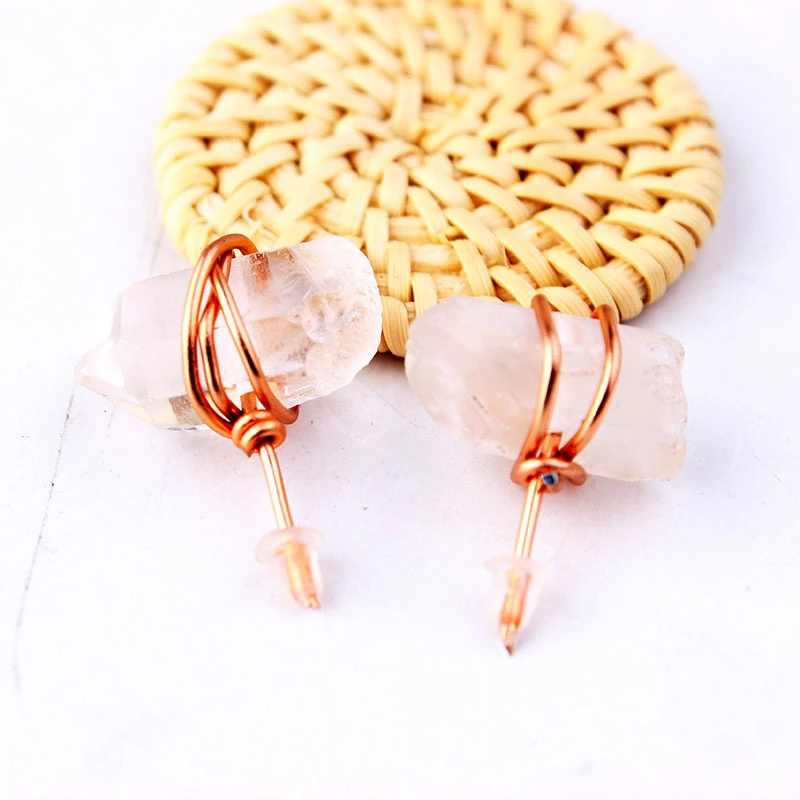 Hainon 2021 summer new women's Natural stone Earrings Valentine's Wishes Blessing Girlfriend Gifts Earrings 1