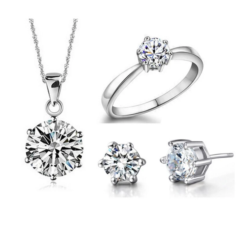 women wedding jewellery set plating 925 silver designs best selling Hainon wholesale fashion dubai jewelry set 1